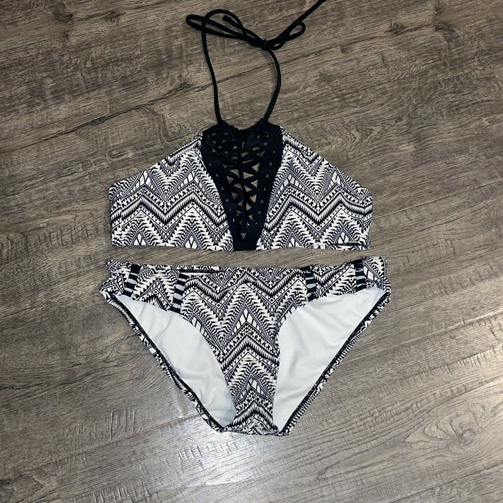 Aztec print bikini